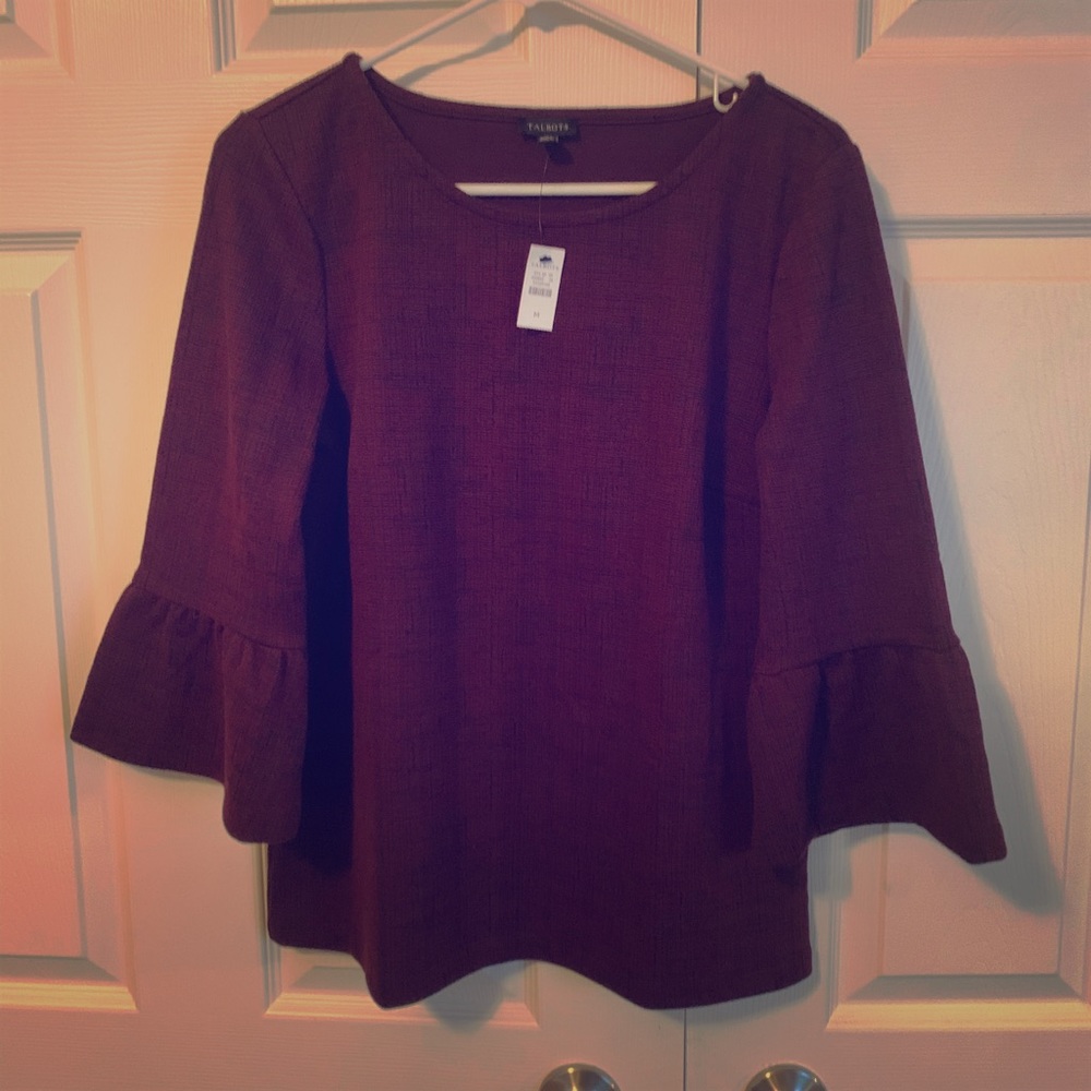 Talbots women’s flare sleeve blouse